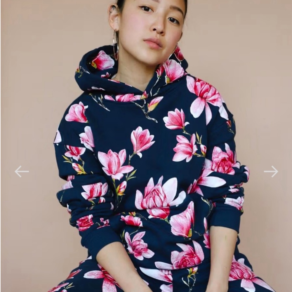 Magnolia Floral Hoody